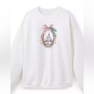 Disney World fantasyland holiday pullover sweatshirt 2025 Christmas